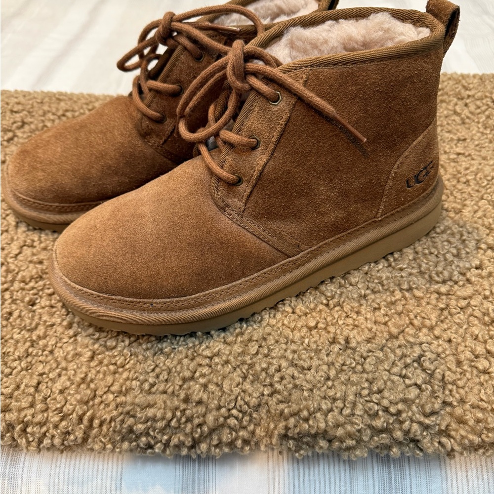 UGG Tan Suede Boots with Plush Lining